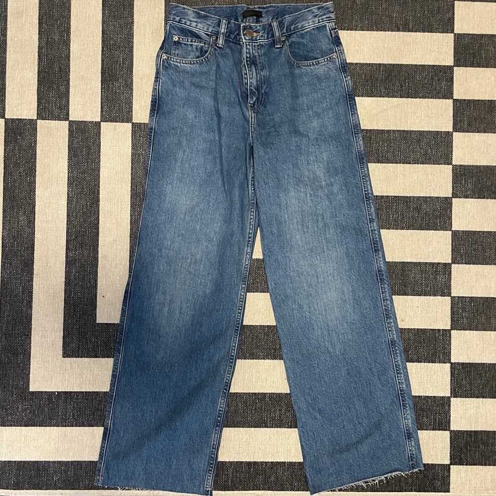 Dark Wash High Waist Wide Leg Jeans